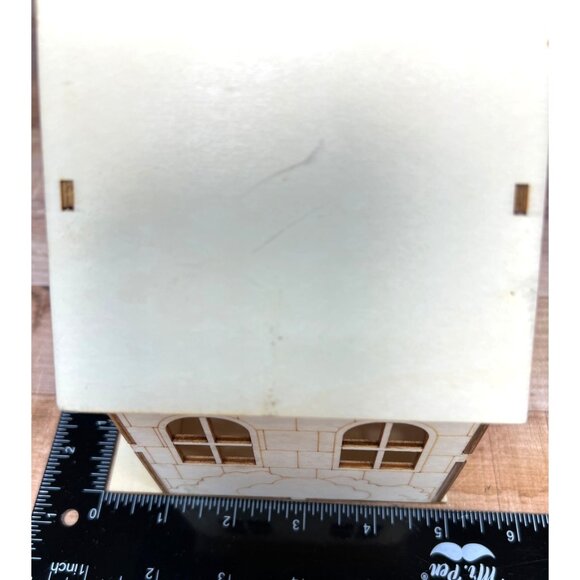 Santas Workshop Wooden LED Light-Up House Laser cut Can Be Painted Or Natural - Picture 6 of 6